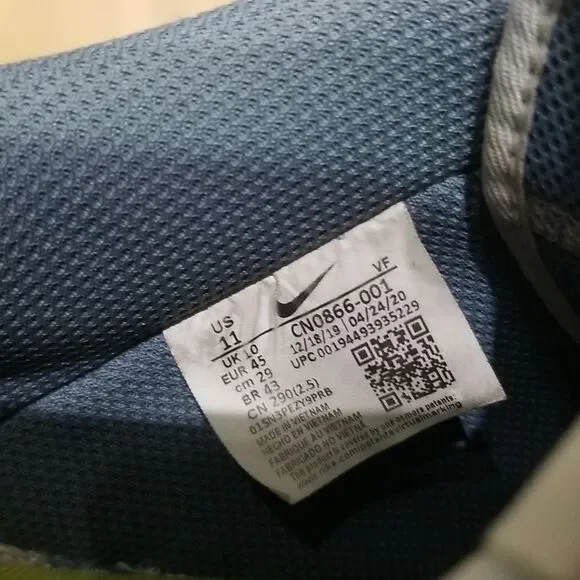 Nike Air Force 1 Low ‘07Canvas Ozone Blue Size 11 Men’s Gorgeous CN0866-001